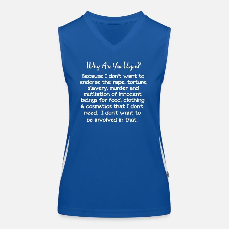 Why Are You Vegan Women's Functional Contrast Tank Top
