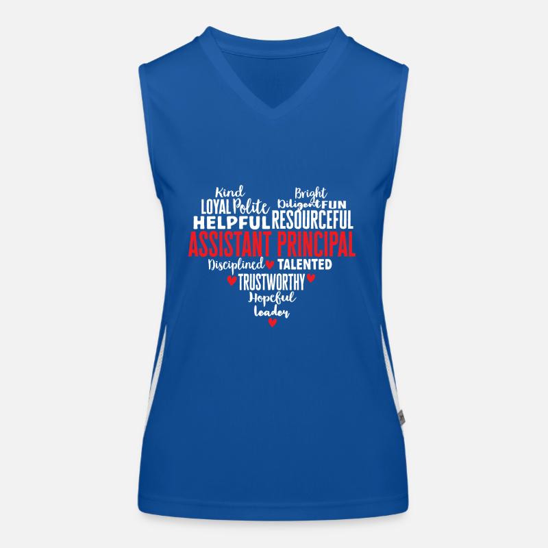 Stellvertretender Schulleiter Funktionelles Kontrast-Tank Top für Frauen