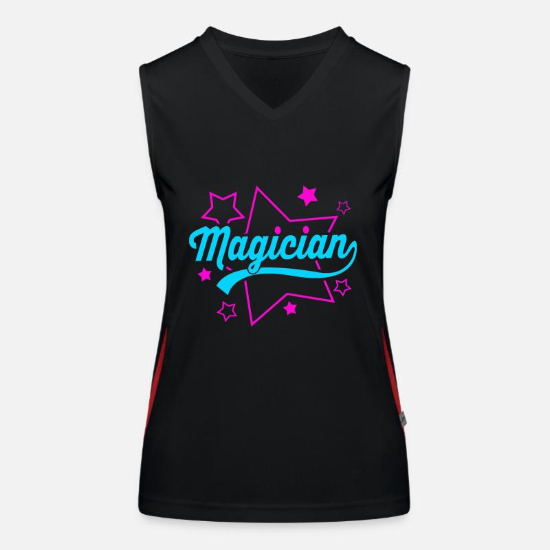 Zauberer Funktionelles Kontrast-Tank Top für Frauen