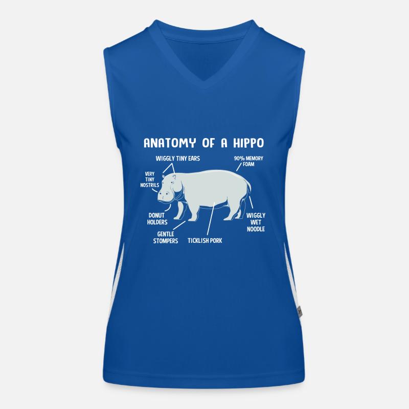 Nilpferd Funktionelles Kontrast-Tank Top für Frauen