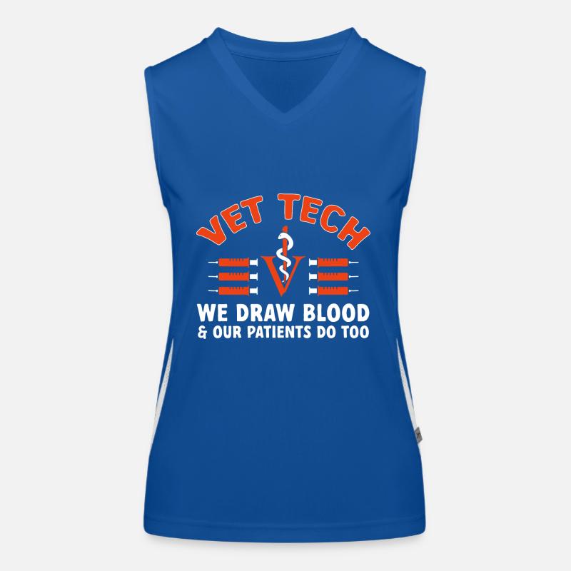 Vet Tech Veterinary Medicine Veterinary Technician Women's Functional Contrast Tank Top