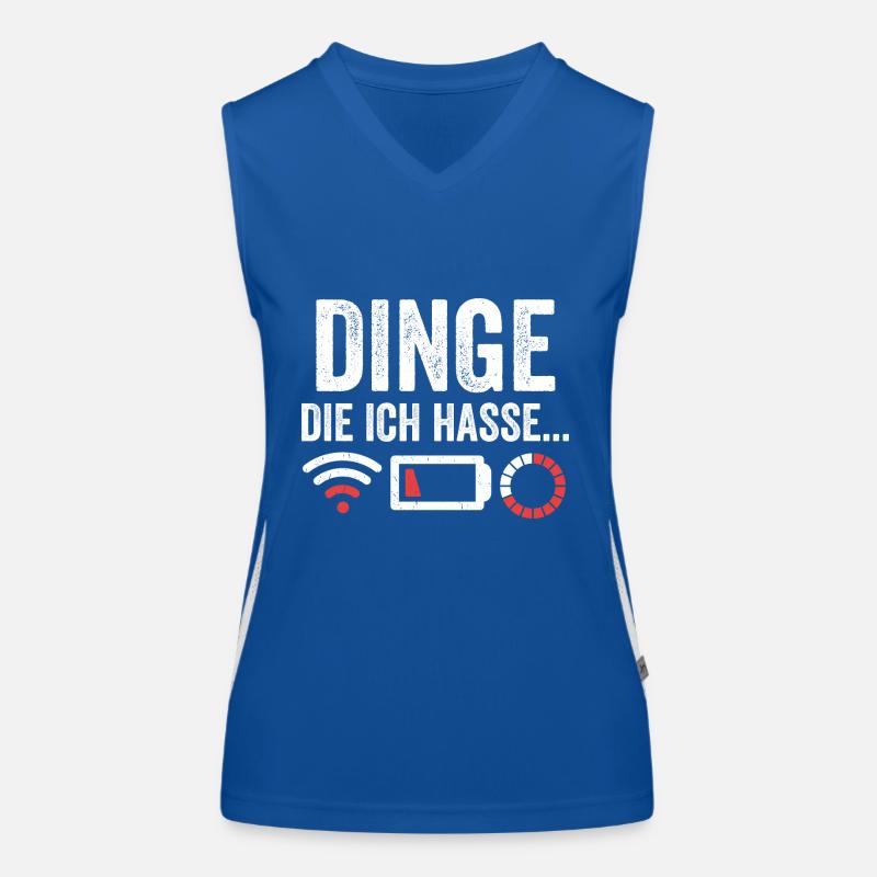 Dinge die ich hasse Funktionelles Kontrast-Tank Top für Frauen
