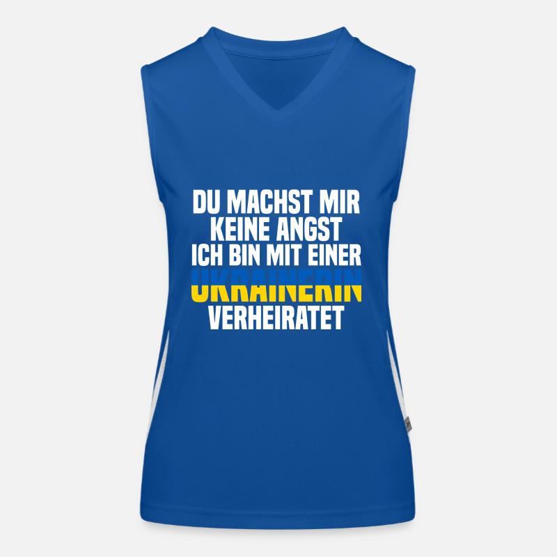 Du machst mir Keine Angst ich bin mit einer Ukrain Funktionelles Kontrast-Tank Top für Frauen