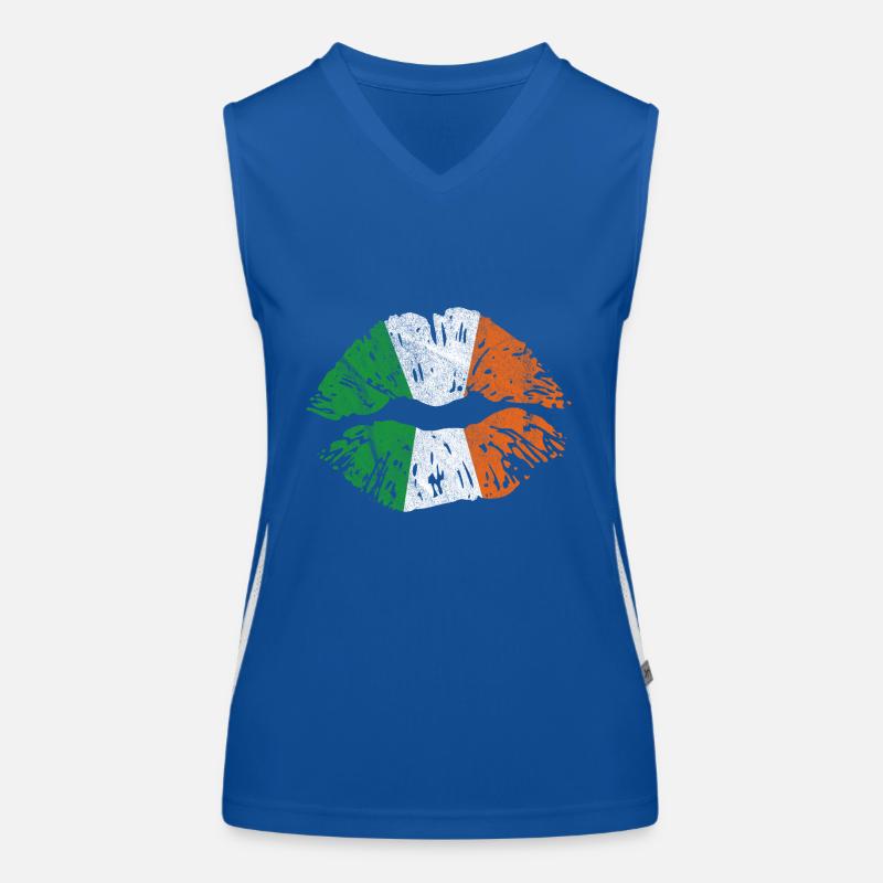 Irischer Kuss Funktionelles Kontrast-Tank Top für Frauen