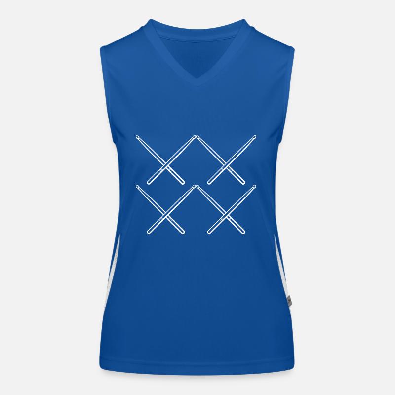 Drummer Drumsticks Women's Functional Contrast Tank Top