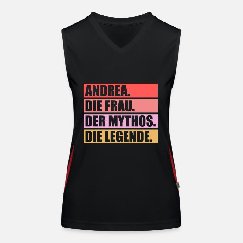 Andrea Funktionelles Kontrast-Tank Top für Frauen