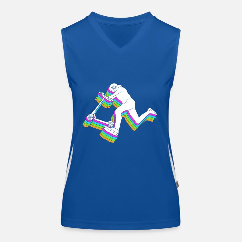 Trottinette Roller Débardeur respirant contrasté Femme