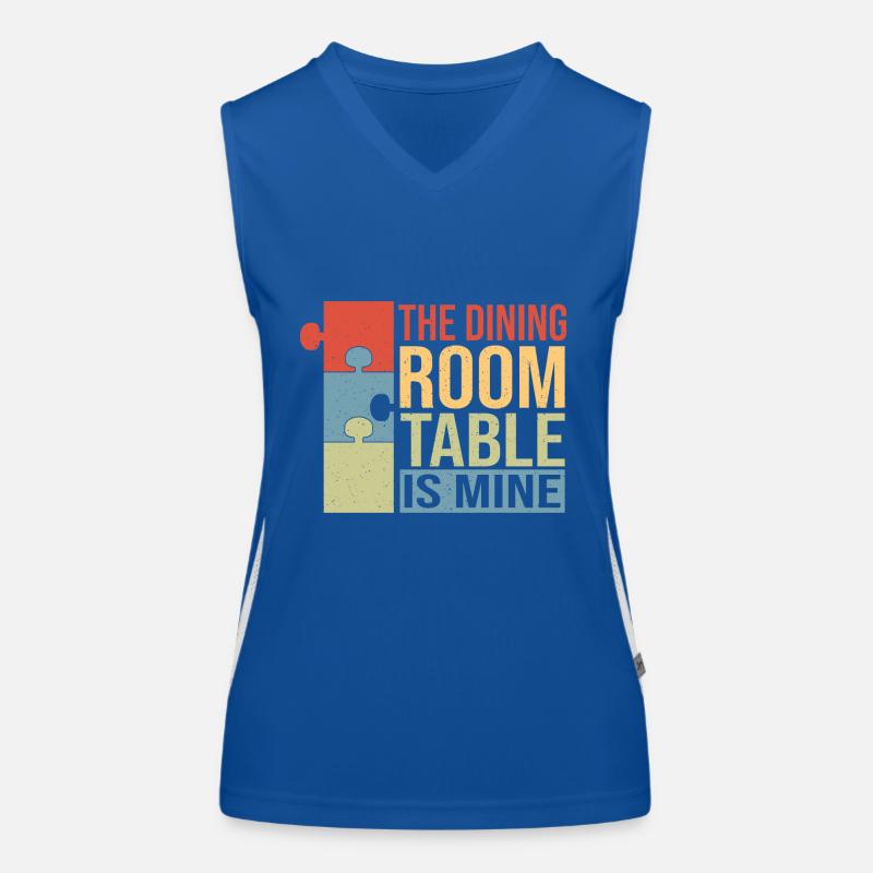 La table à manger est à moi Débardeur respirant contrasté Femme