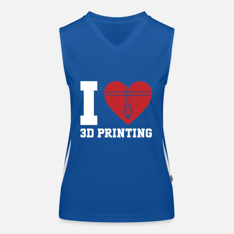 3D Printer 3D Printing Women's Functional Contrast Tank Top