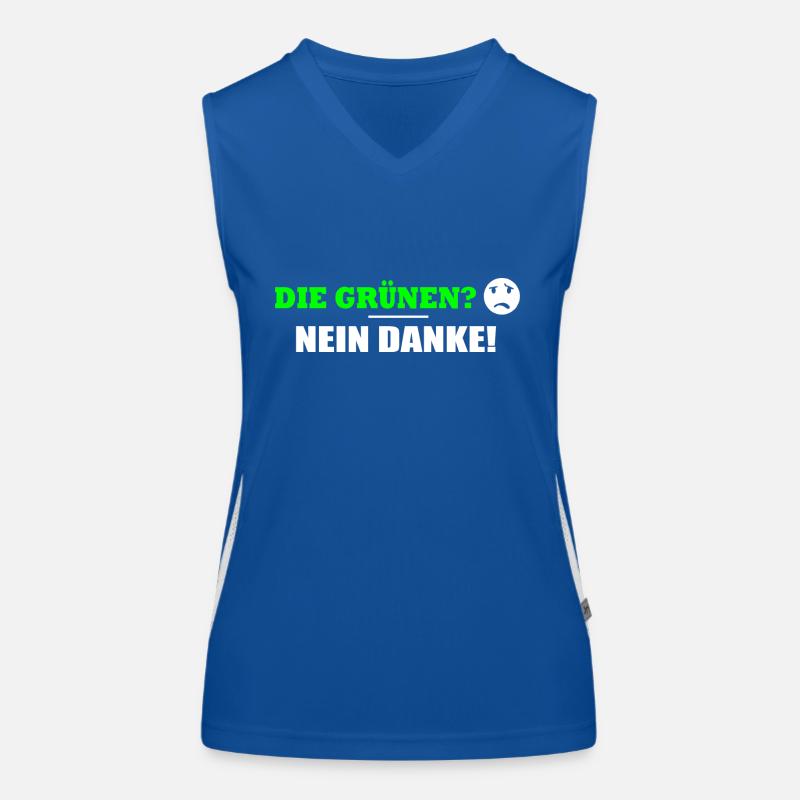 DIE GRÜNEN NEIN DANKE Funktionelles Kontrast-Tank Top für Frauen
