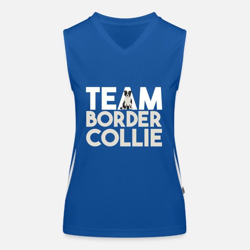 Hund Border Collie Funktionelles Kontrast-Tank Top für Frauen