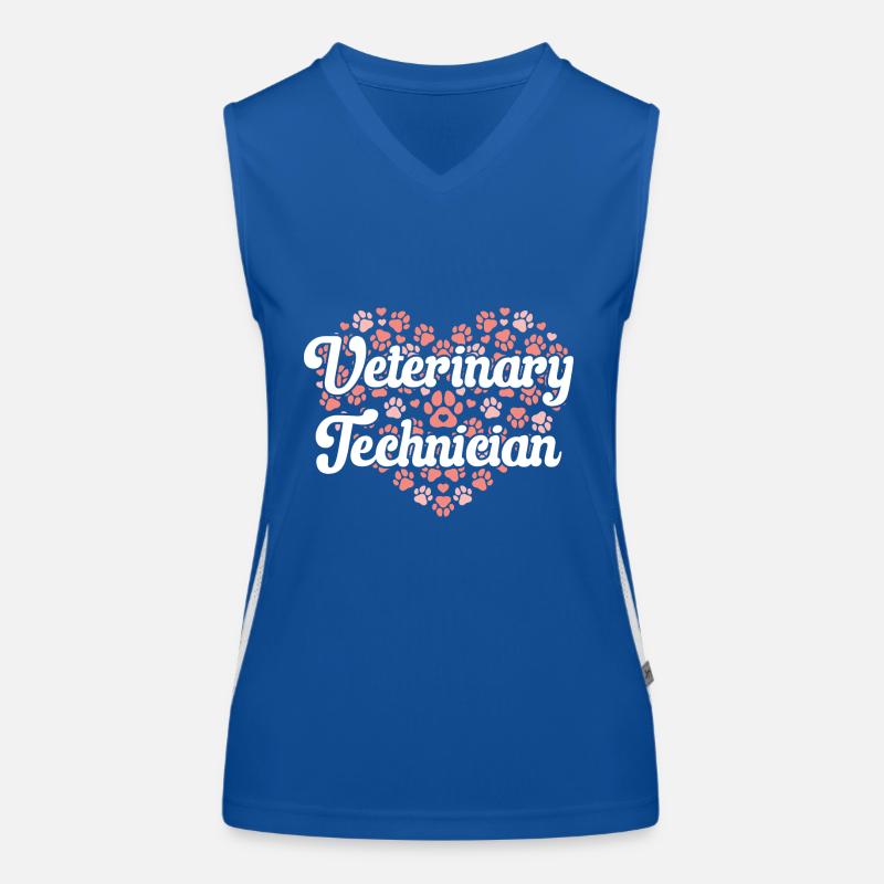 Vet Tech Veterinary Medicine Veterinary Technician Women's Functional Contrast Tank Top