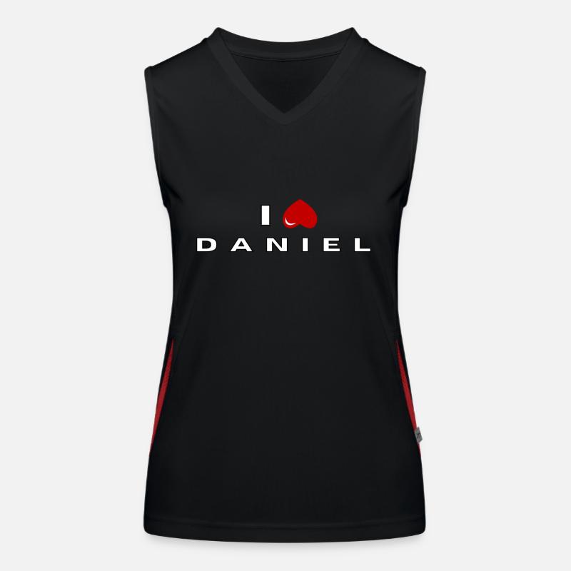 Ich hasse Daniel Funktionelles Kontrast-Tank Top für Frauen