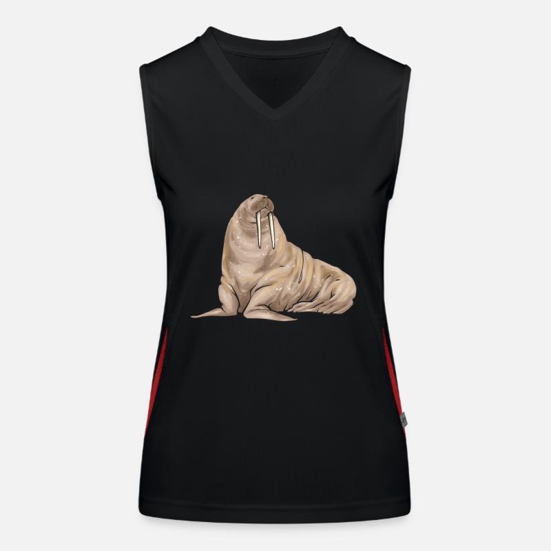 Walross Funktionelles Kontrast-Tank Top für Frauen