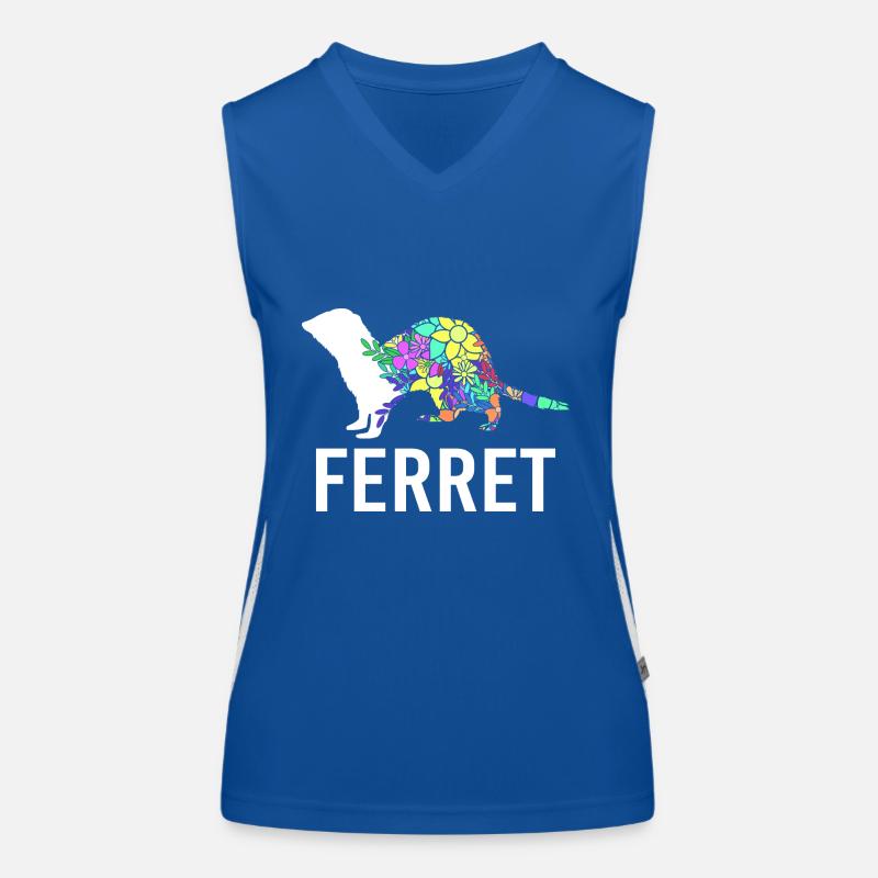 Frettchen Funktionelles Kontrast-Tank Top für Frauen