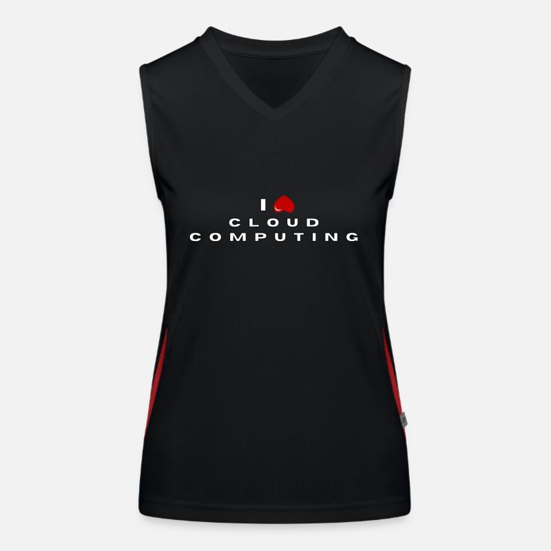 Ich hasse Cloud Computing Funktionelles Kontrast-Tank Top für Frauen