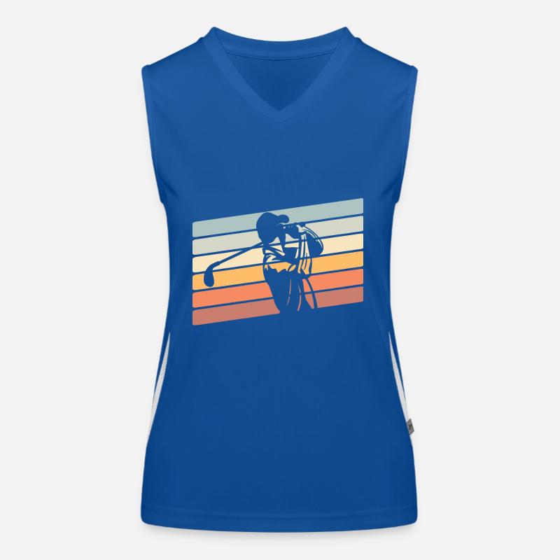 Golfeurs de golf Débardeur respirant contrasté Femme