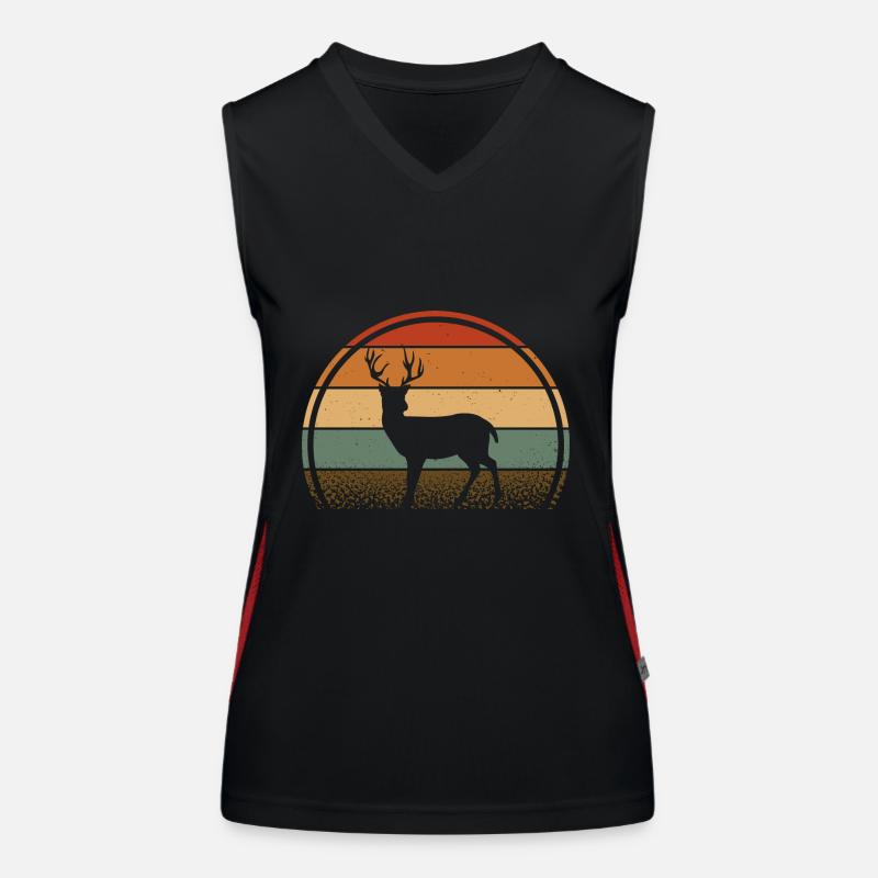 Roe deer Women's Functional Contrast Tank Top