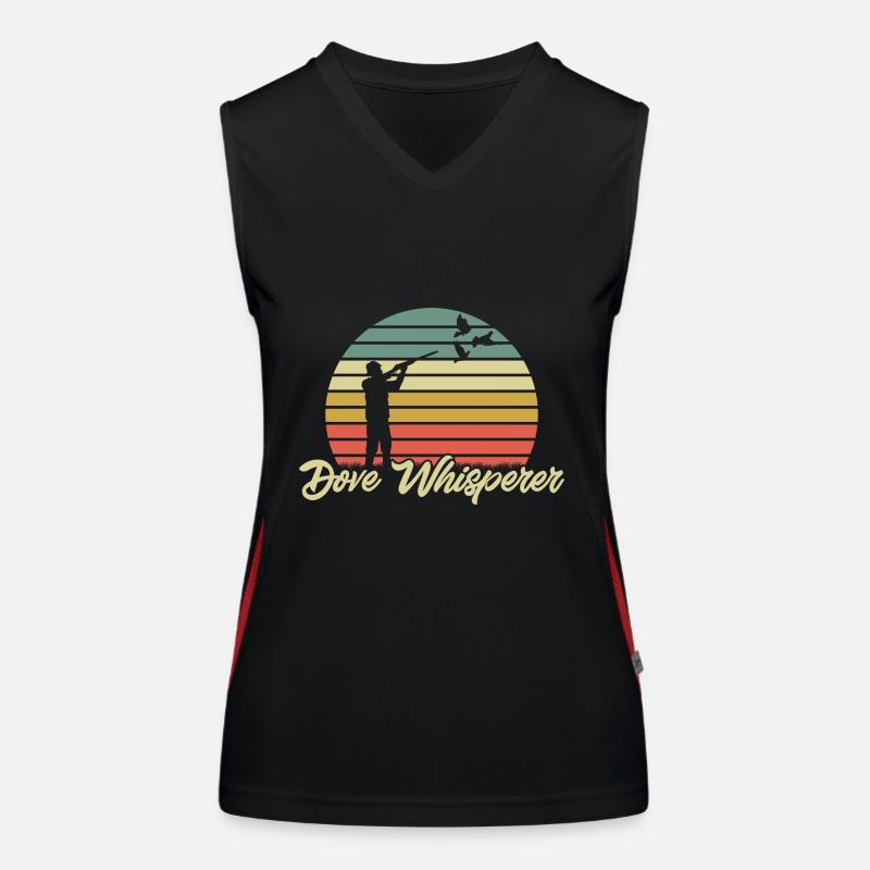 Taubenjäger Taubenjagd Tauben Funktionelles Kontrast-Tank Top für Frauen