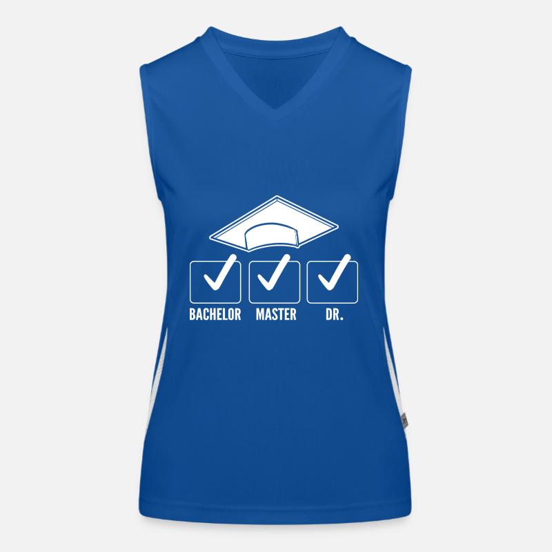 Master Studium Abschlussfeier Bachelor Funktionelles Kontrast-Tank Top für Frauen