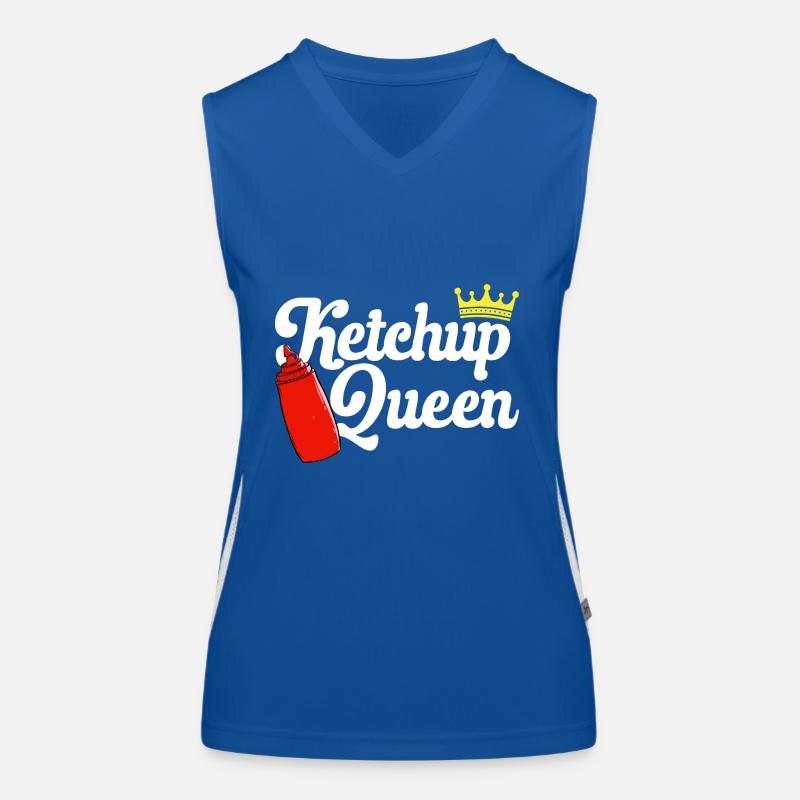 Ketchup Tomatenketchup Funktionelles Kontrast-Tank Top für Frauen