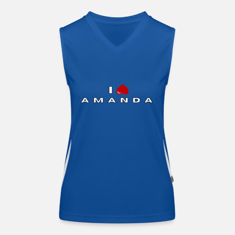 I hate Amanda Women's Functional Contrast Tank Top