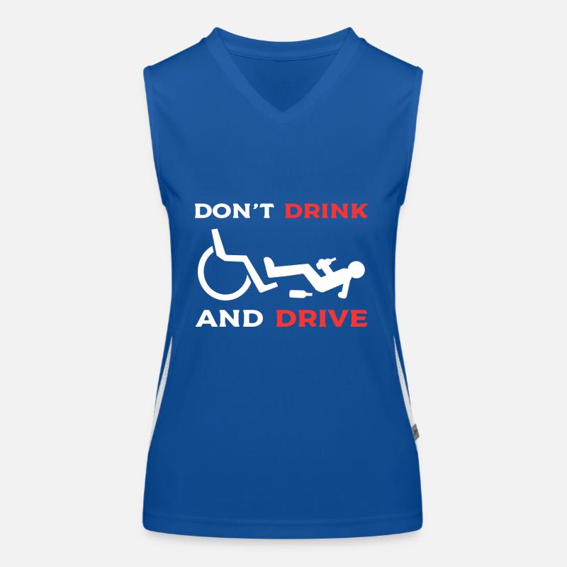 Rollstuhl Funktionelles Kontrast-Tank Top für Frauen