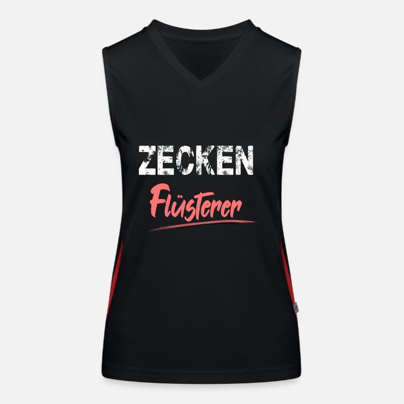Zecken Flüsterer für den Tierarzt oder Funktionelles Kontrast-Tank Top für Frauen