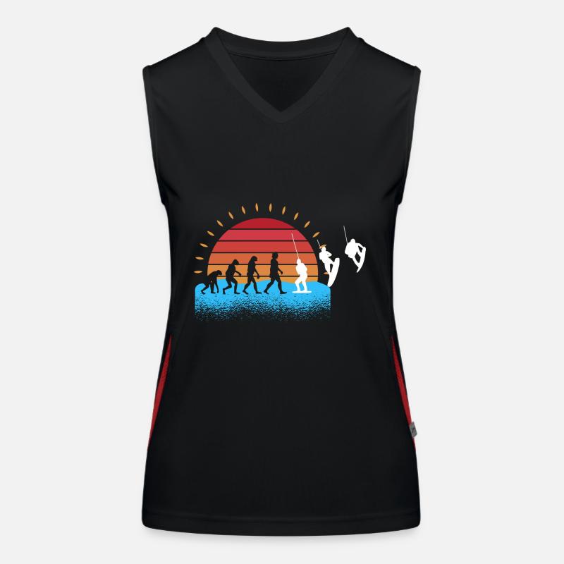 Evolution Wakeboarder Wakeboard Wakeboarding Débardeur respirant contrasté Femme