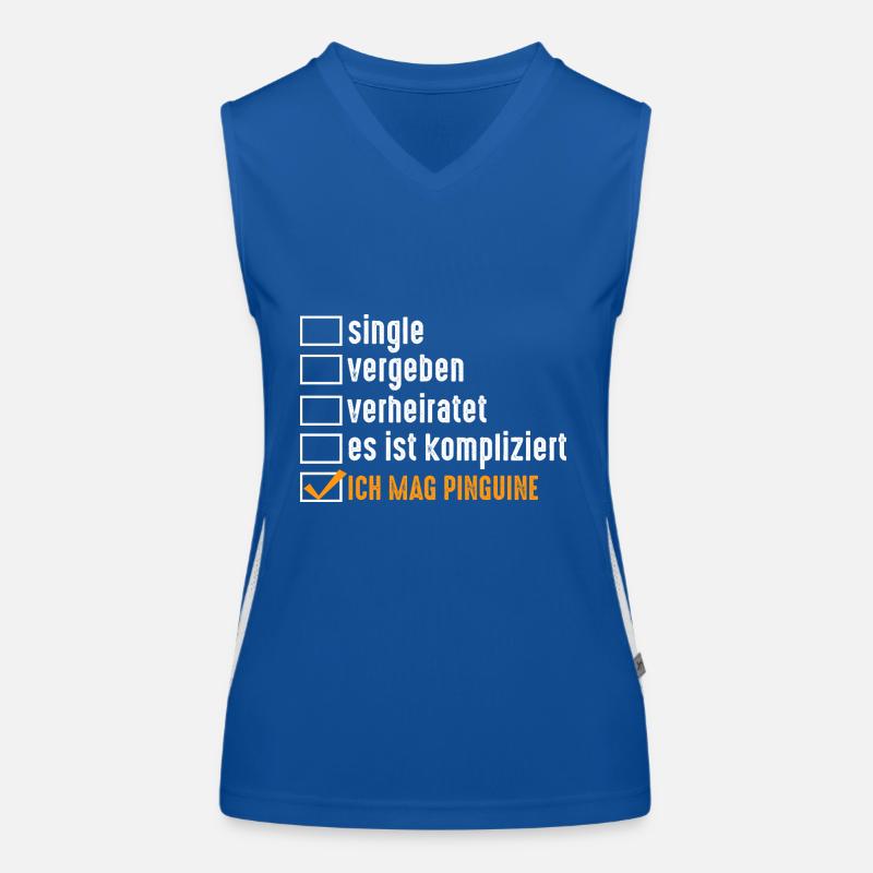 Pinguin Funktionelles Kontrast-Tank Top für Frauen