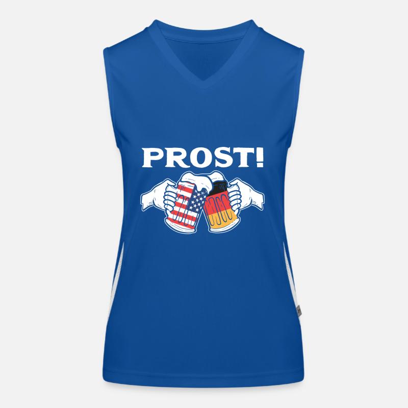 American German Women's Functional Contrast Tank Top