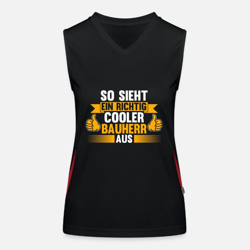 Bauherr Funktionelles Kontrast-Tank Top für Frauen