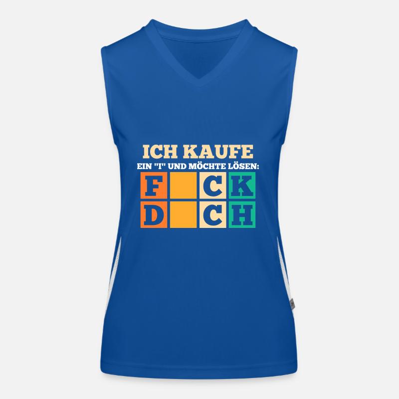 Mittelfinger Lustige Sprüche Funktionelles Kontrast-Tank Top für Frauen