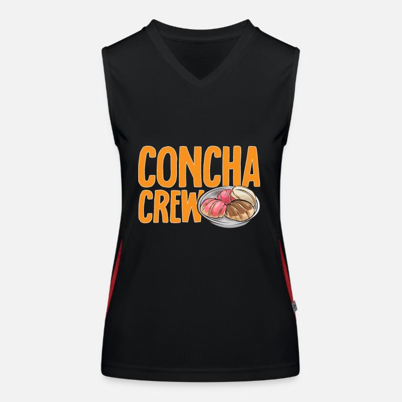 Concha Hispanic Mexikanisch Pan Dulce Funktionelles Kontrast-Tank Top für Frauen