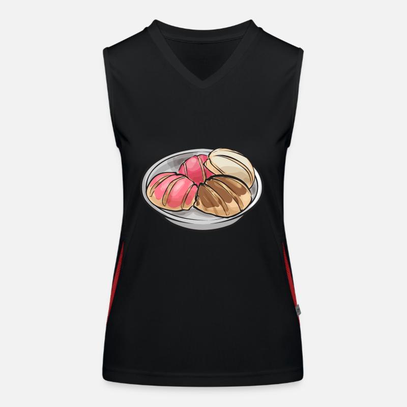 Concha Hispanic Mexikanisch Pan Dulce Funktionelles Kontrast-Tank Top für Frauen