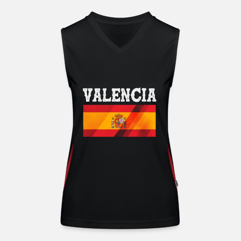 Valence espagnole Débardeur respirant contrasté Femme