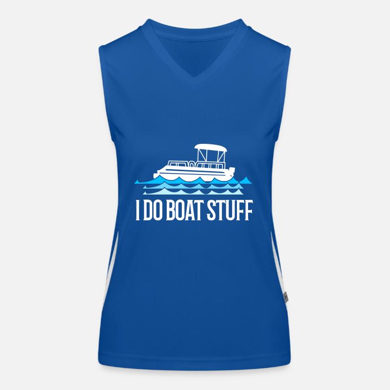 Pontonboot Boot Boote Funktionelles Kontrast-Tank Top für Frauen