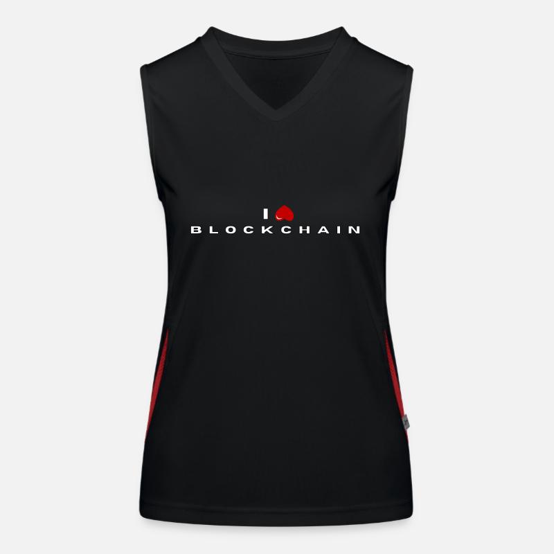 I hate Blockchain Women's Functional Contrast Tank Top