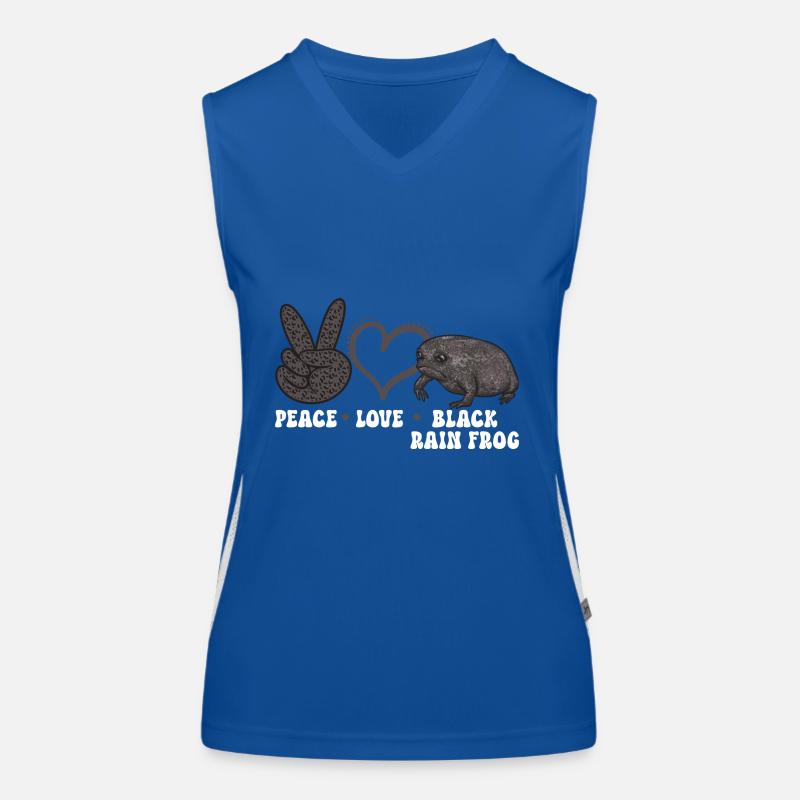 Black Rain Frog Breviceps Fuscus Frog Women's Functional Contrast Tank Top