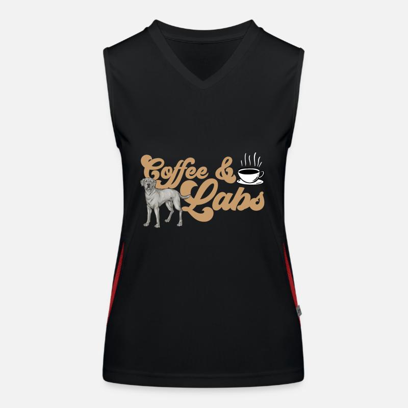 Silver Labrador Retriever Silver Lab Débardeur respirant contrasté Femme