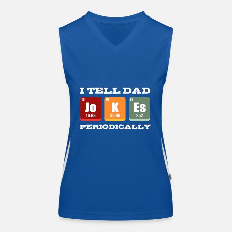 Dad Joke Vatertag Witzige Sprüche Funktionelles Kontrast-Tank Top für Frauen