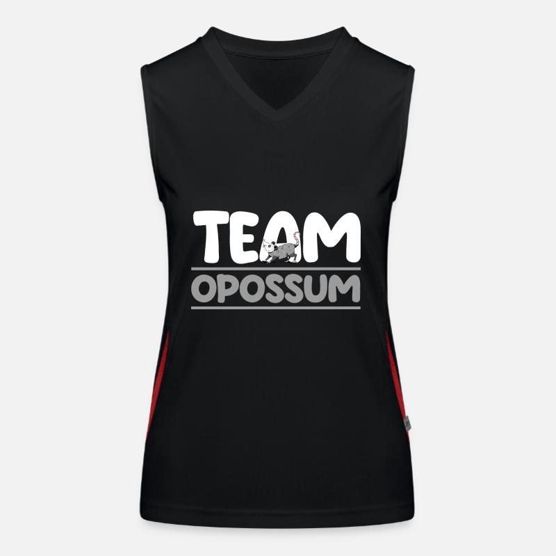 Opossum Funktionelles Kontrast-Tank Top für Frauen