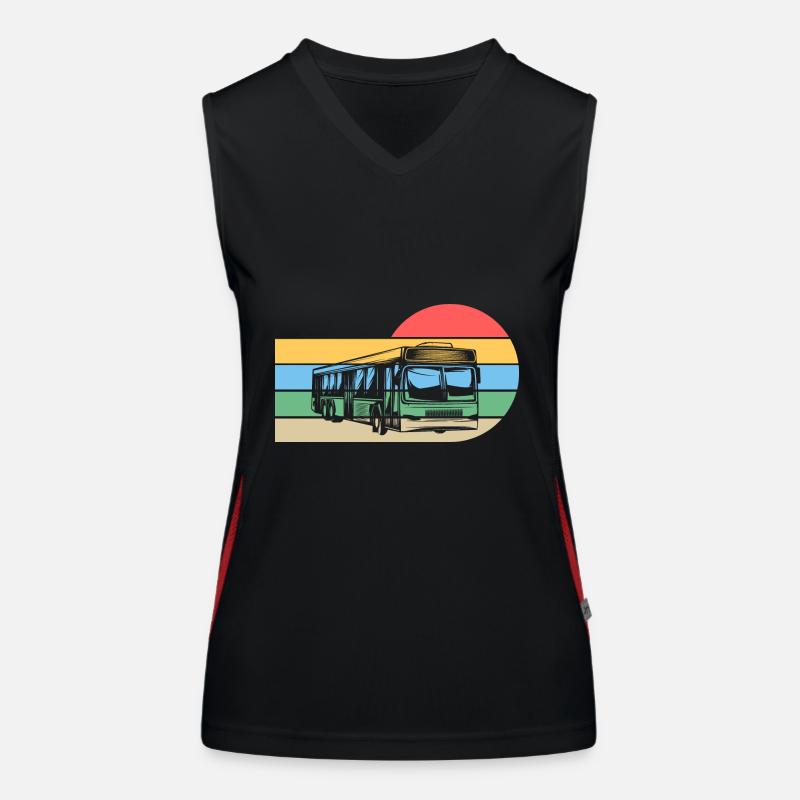 Busfahrer Bus Funktionelles Kontrast-Tank Top für Frauen