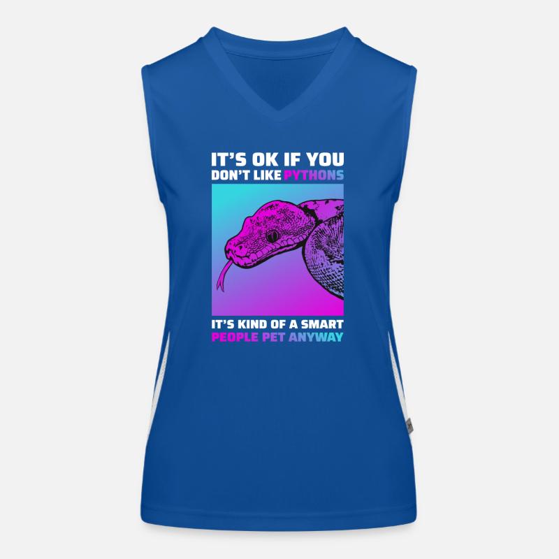 Funny Python Snakes T-Shirt Reptile Gift Women's Functional Contrast Tank Top