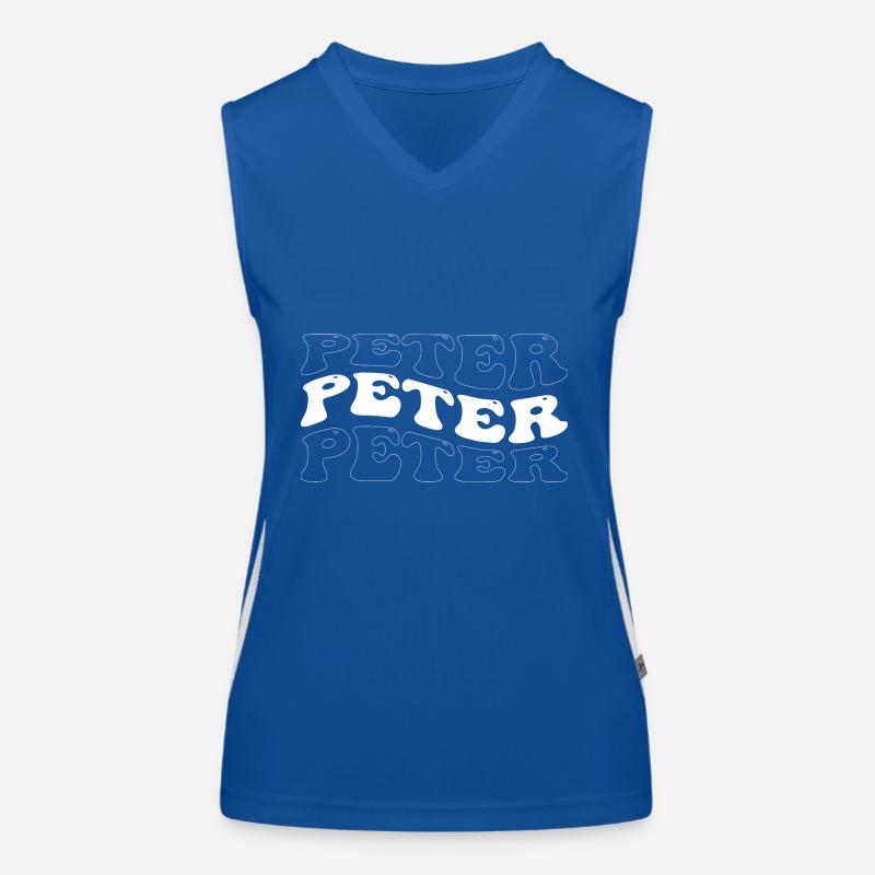 Lustig Peter Groovy 4 Männer Frauen Cool Peter Batikfarbe Funktionelles Kontrast-Tank Top für Frauen