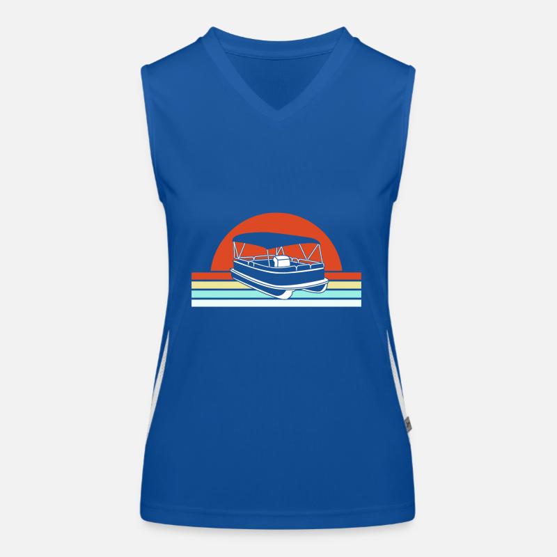 Pontonboot Boot Boote Funktionelles Kontrast-Tank Top für Frauen