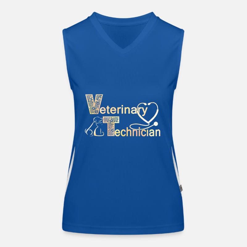 Veterinary Technician Vet Tech Women's Functional Contrast Tank Top