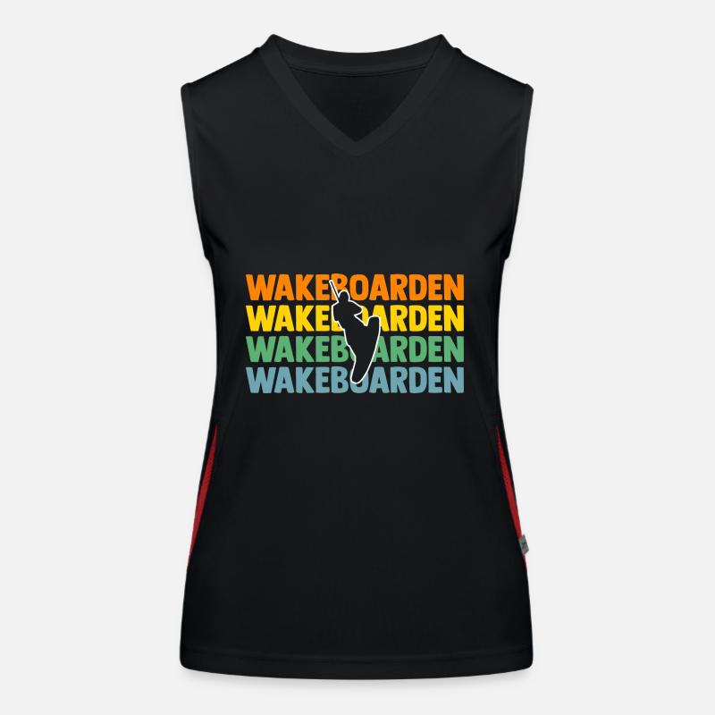 Wakeboarder Wakeboard Wakeboarding Funktionelles Kontrast-Tank Top für Frauen