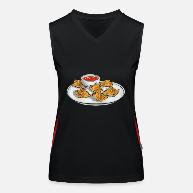 Krabben Rangoon Crab Rangoon Funktionelles Kontrast-Tank Top für Frauen