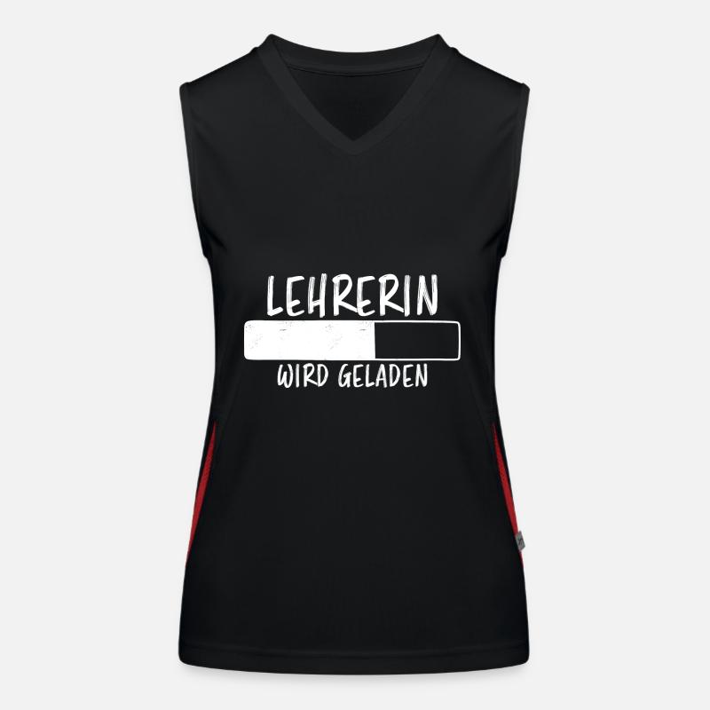 Lehrerin Spruch Lehrer Lustiges Lehrerin Geschenk Funktionelles Kontrast-Tank Top für Frauen